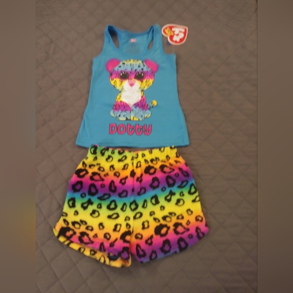 Ty Kids Pajama Set - Blue and Rainbow